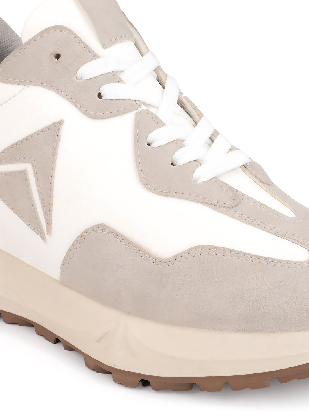 Orren Elevator Sneakers – Beige & White