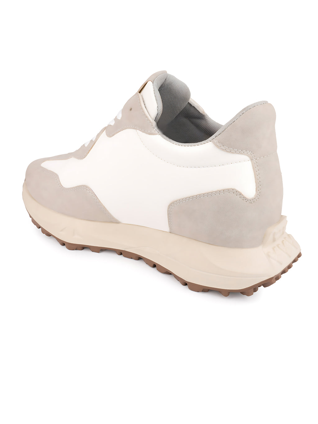 Orren Elevator Sneakers – Beige & White