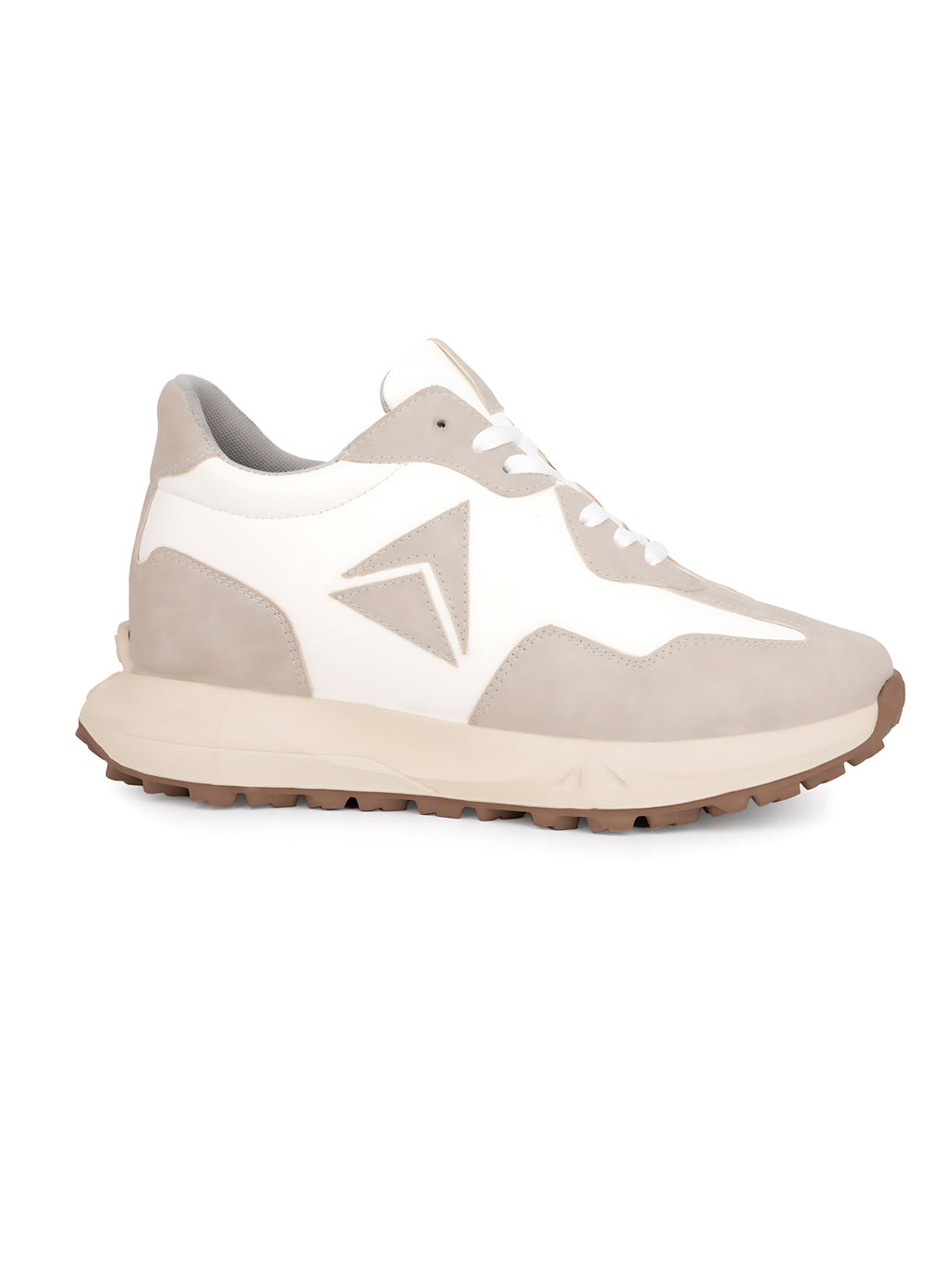 Orren Elevator Sneakers – Beige & White