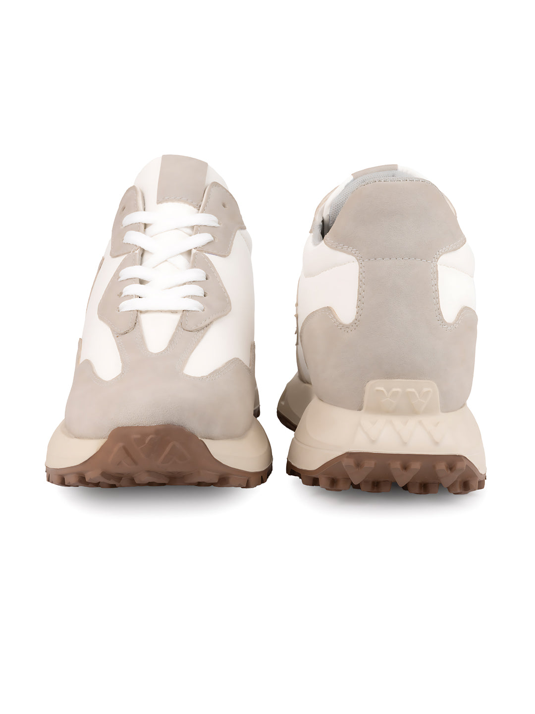Orren Elevator Sneakers – Beige & White