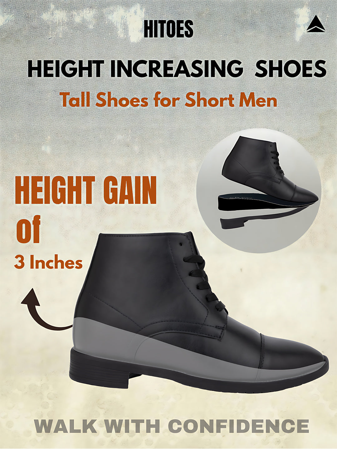 Darsel Height Increasing Formal Boots - Black