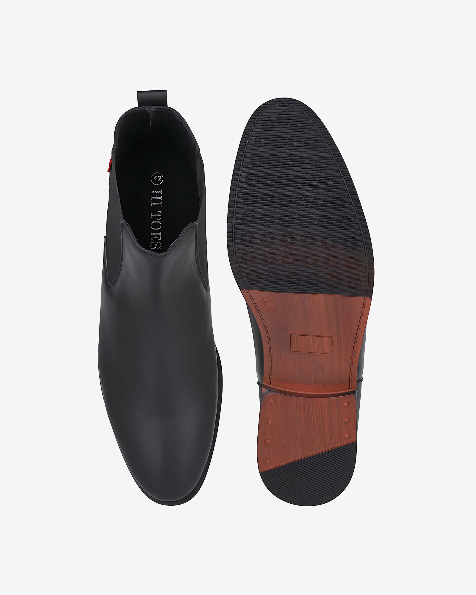Rovelle Core Height Increasing Chelsea Boots - Black