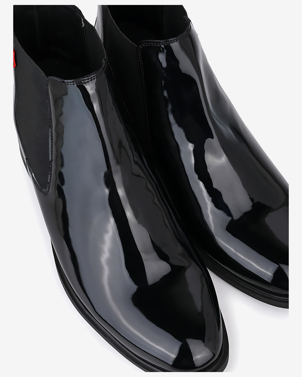 Rovelle Luxe Height Increasing Chelsea Boots - Black