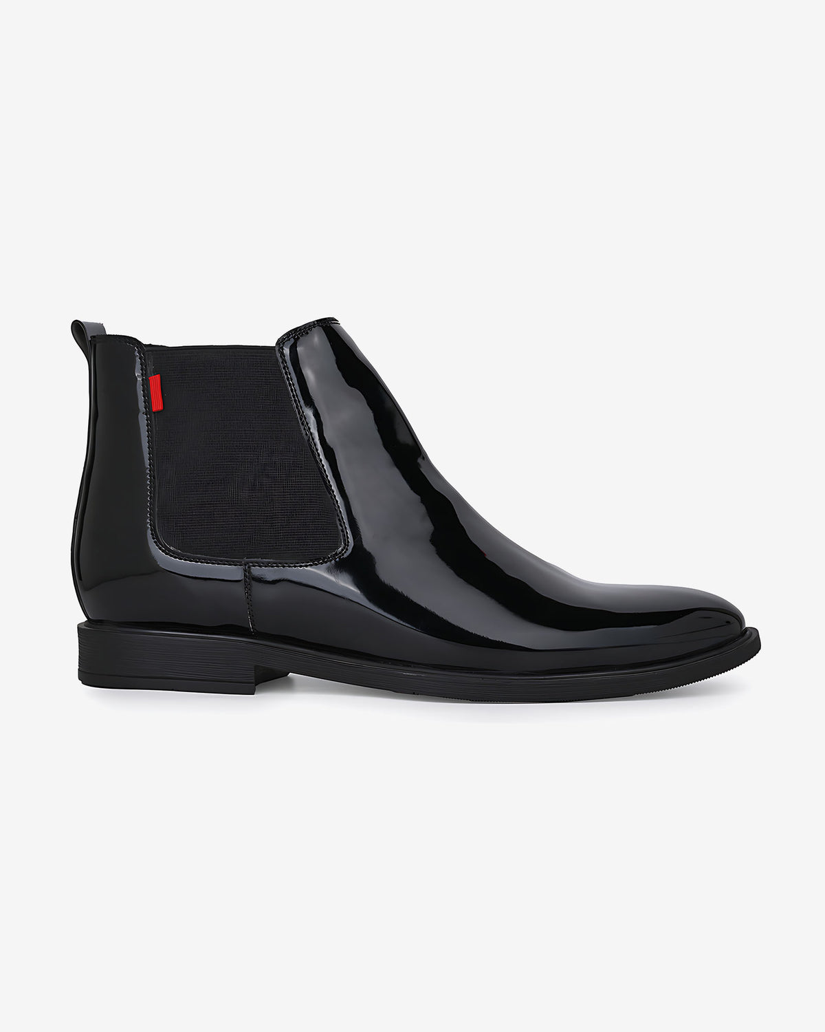 Rovelle Luxe Height Increasing Chelsea Boots - Black