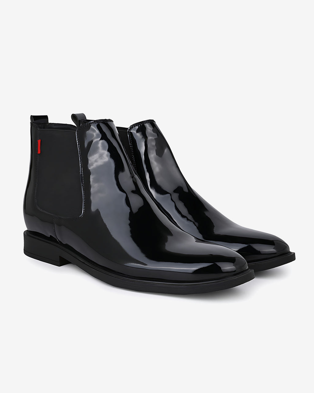 Rovelle Luxe Height Increasing Chelsea Boots - Black