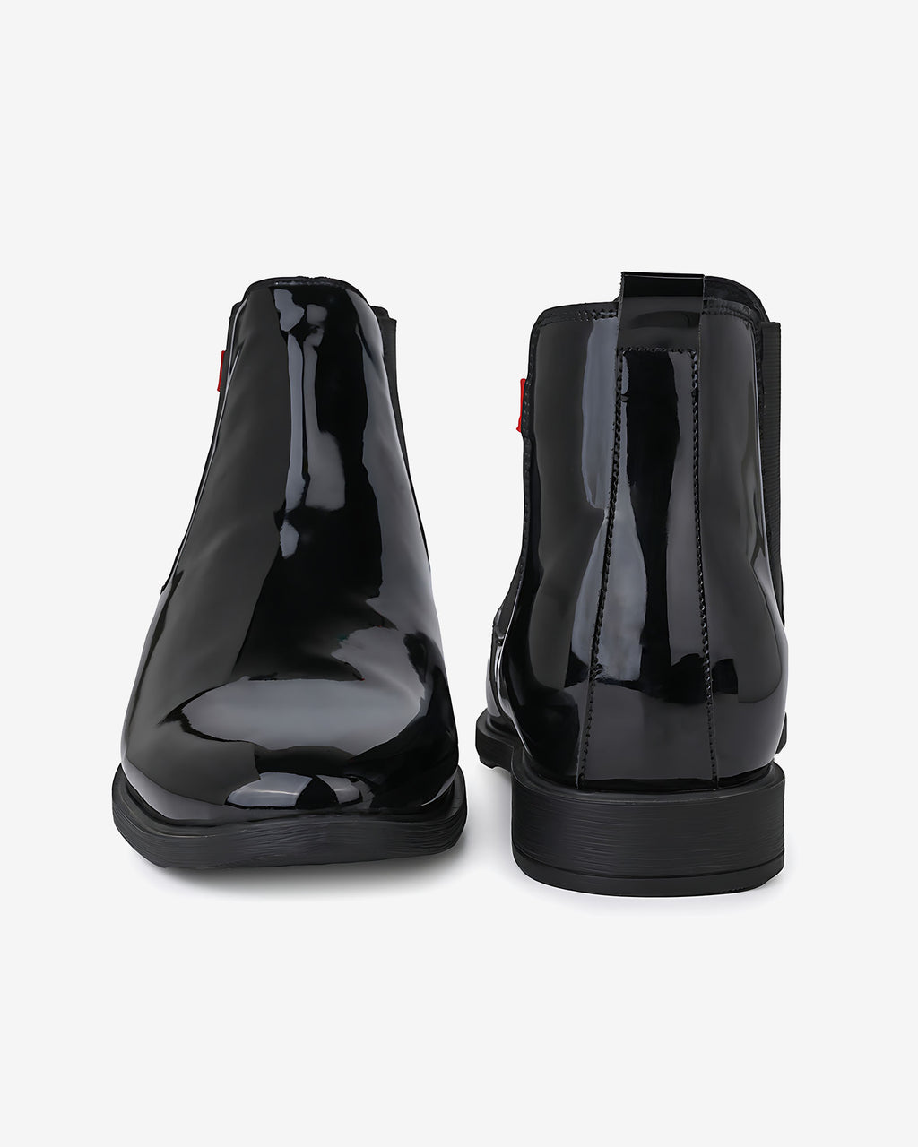 Rovelle Luxe Height Increasing Chelsea Boots - Black