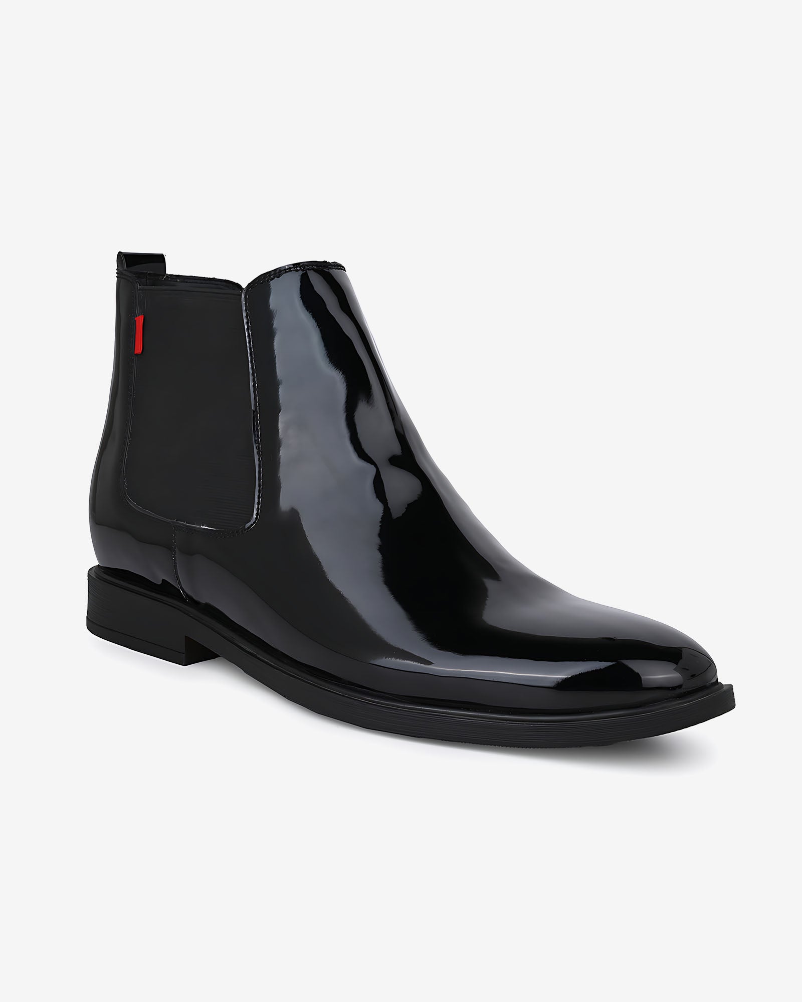 Rovelle Luxe Height Increasing Chelsea Boots - Black