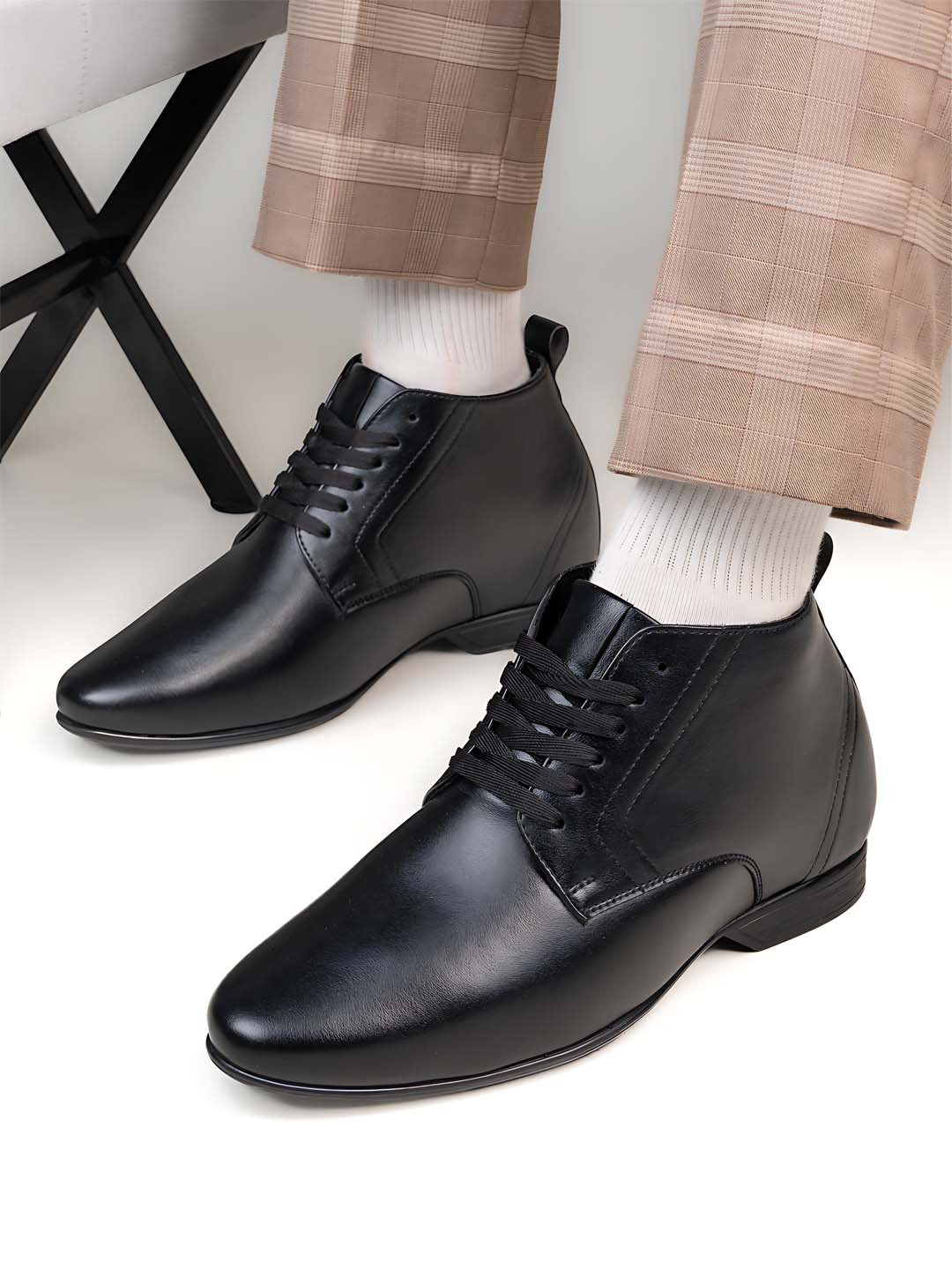 Valenor Height Increasing Formal Shoes - Black