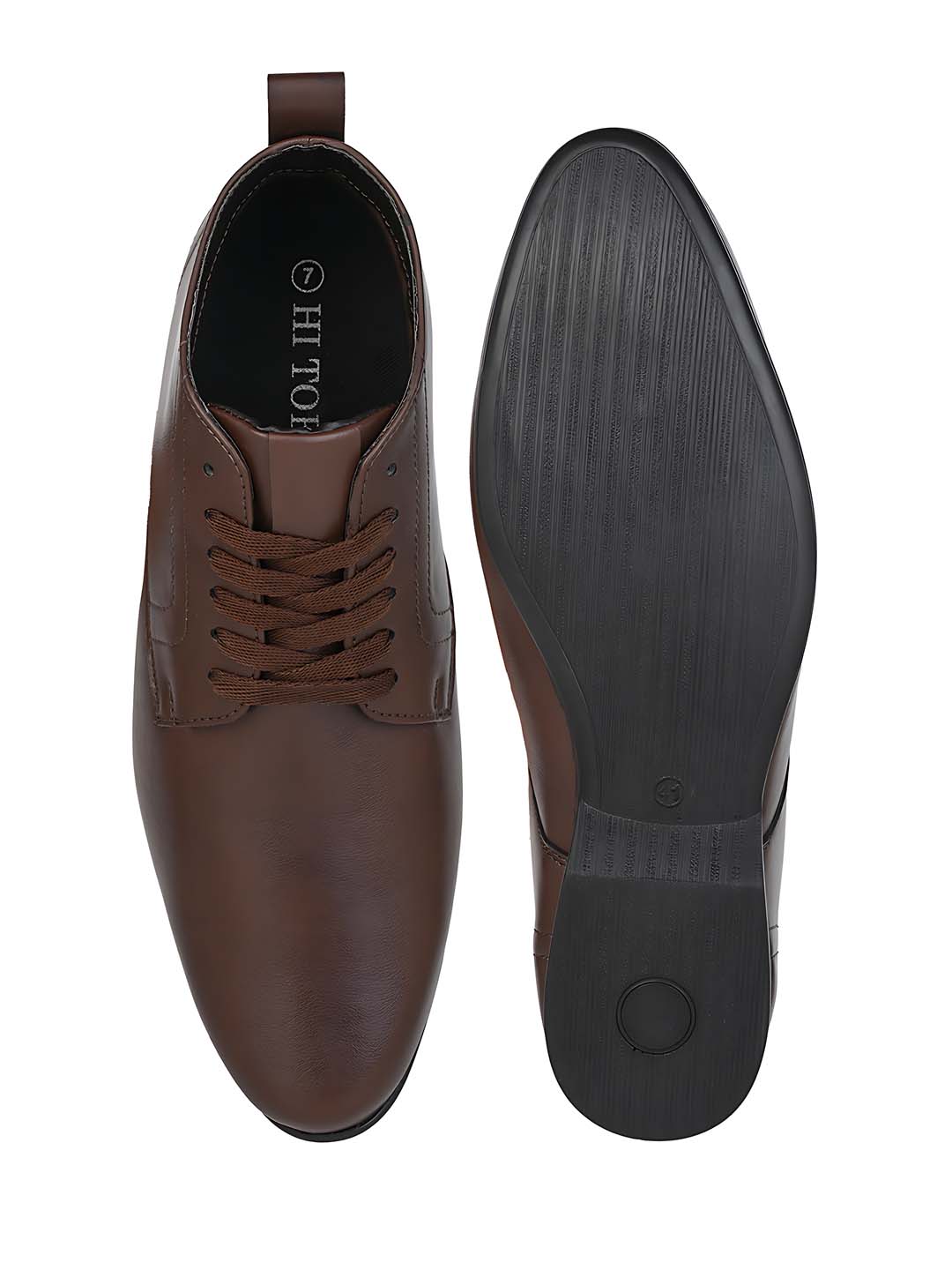 Valenor Height Increasing Formal Shoes - Brown