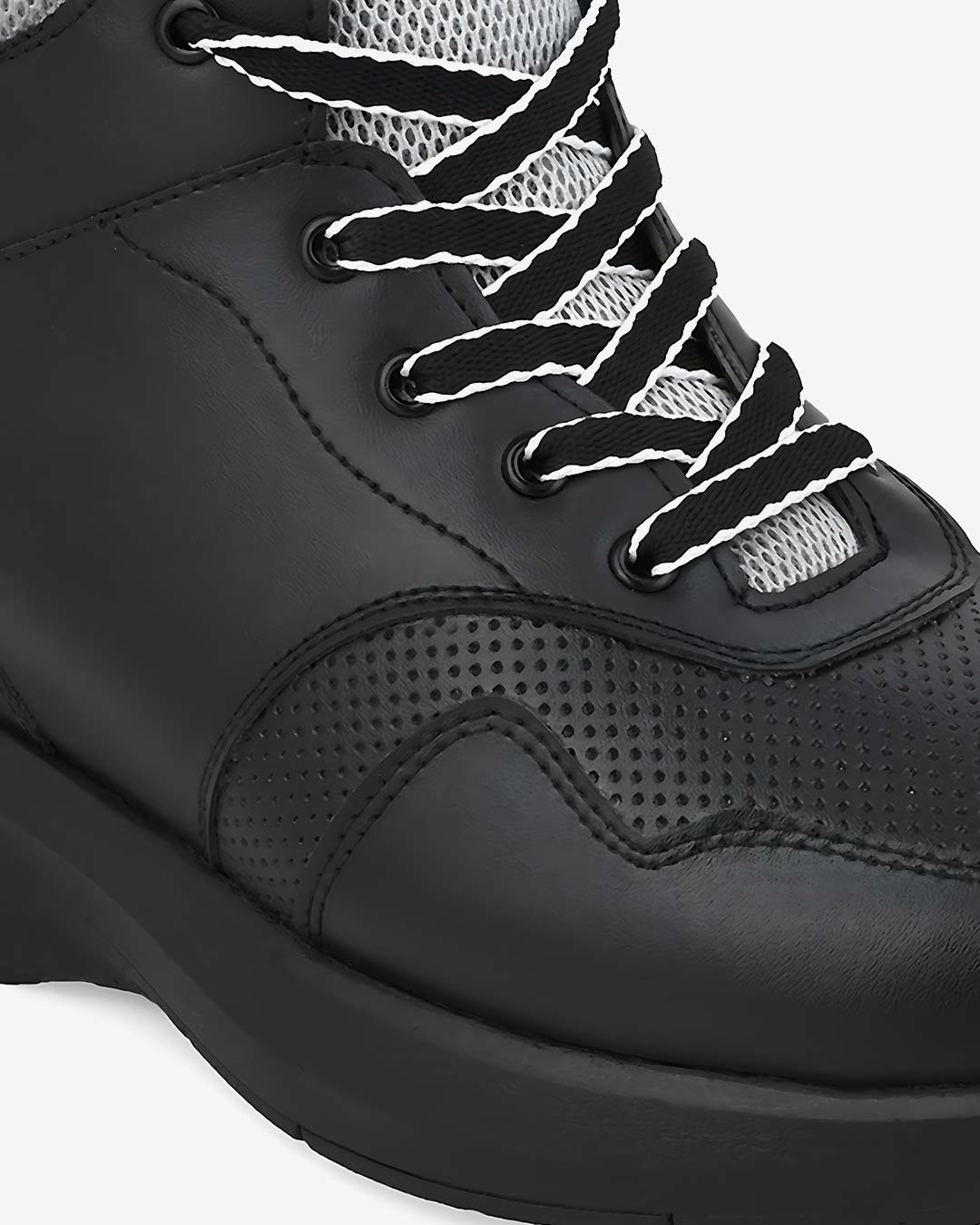 Altix Flap Height Increasing Sneakers – Black