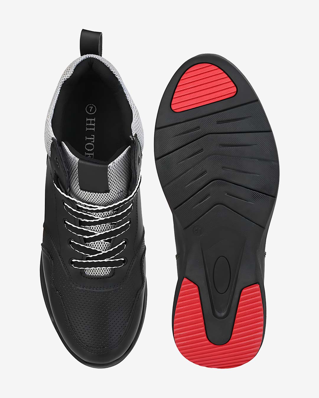 Altix Flap Height Increasing Sneakers – Black