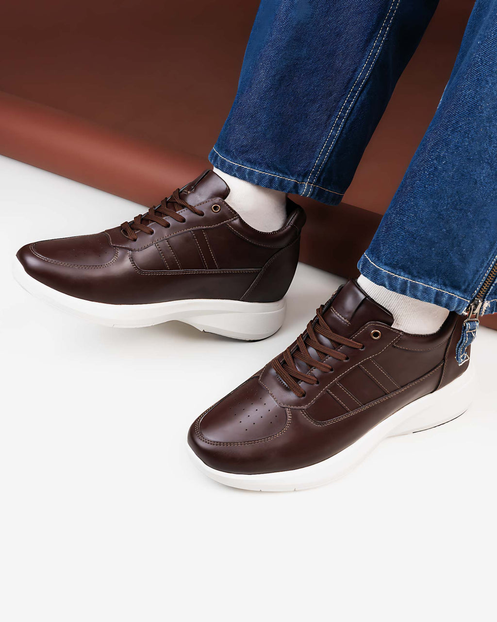 Altix Trio Elevator Sneakers - Brown