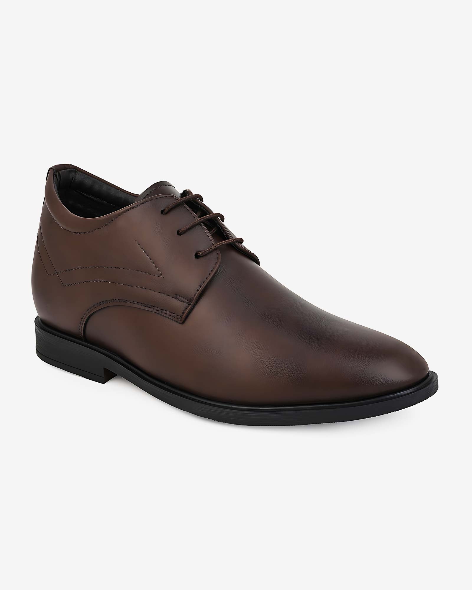 Hitoes Denaro Brown – Elegant Formal Elevator Shoes for Men