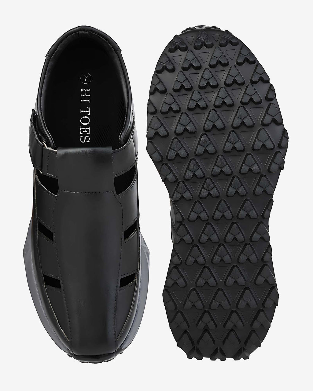 Elevora Air Height Increasing Sandals - Black