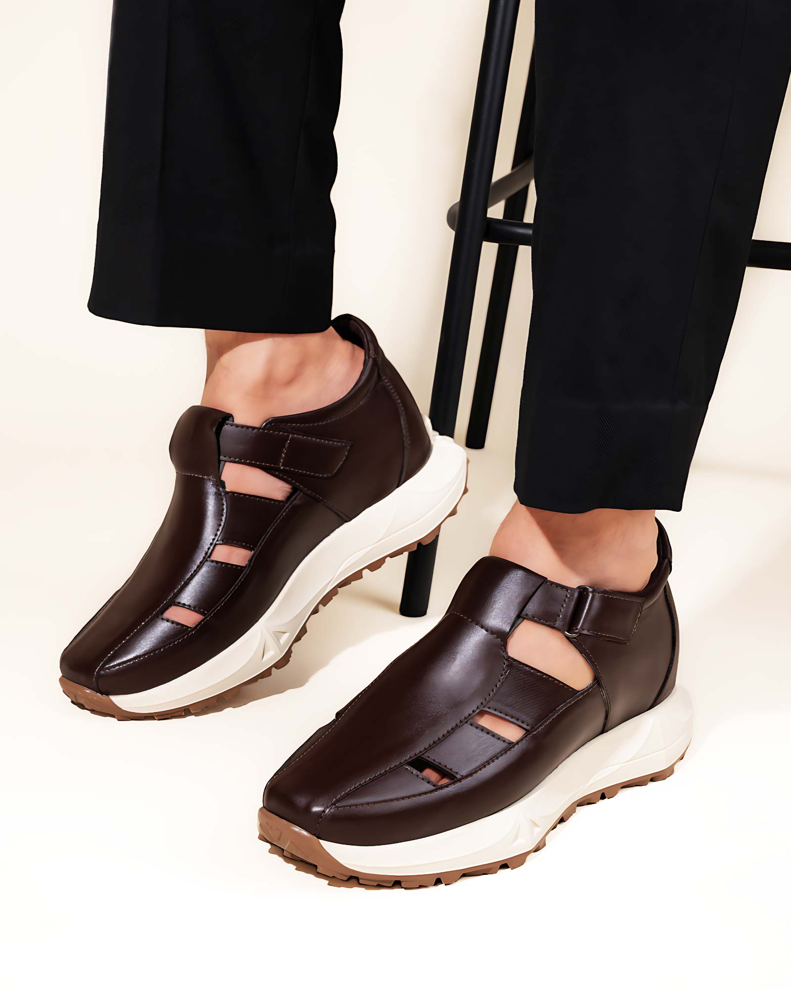 Elevora Air Height Increasing Sandals - Brown
