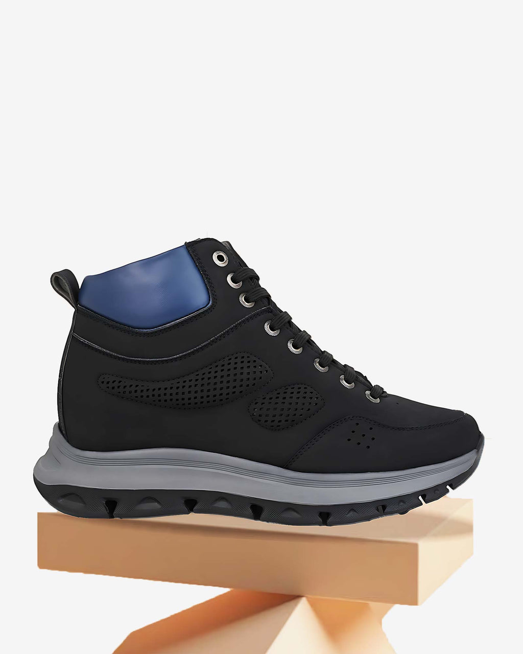 Elevora Bolt Height Increasing Sneakers - Black