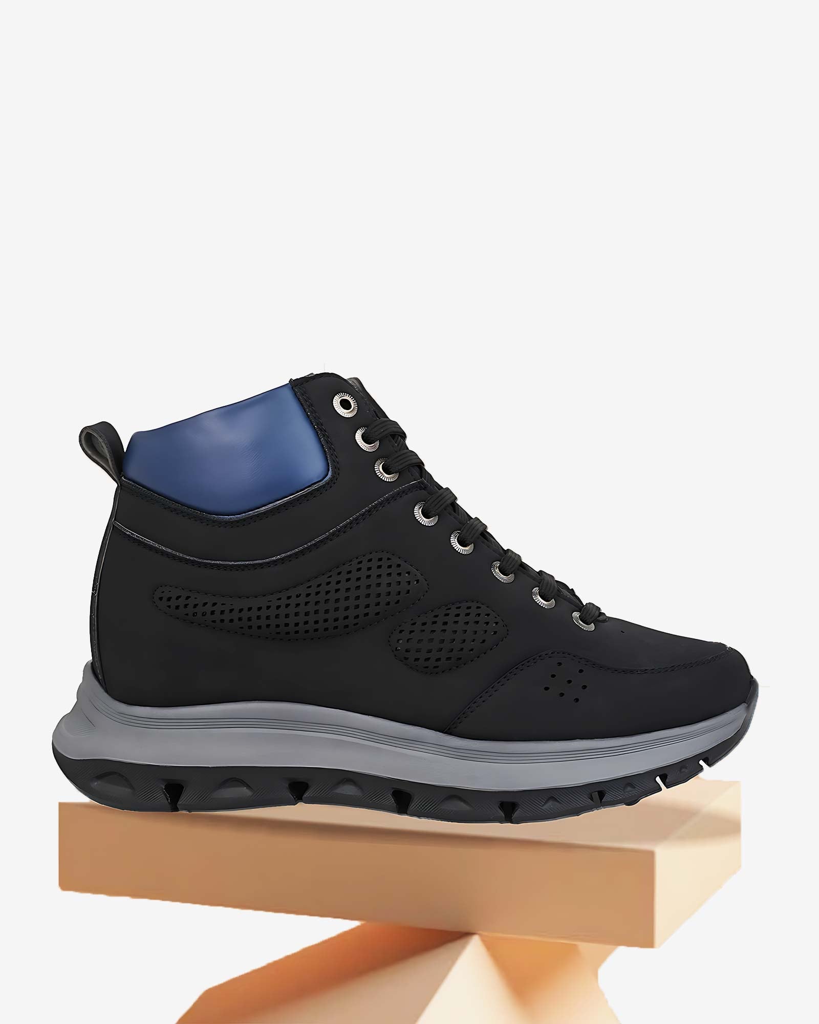 Elevora Bolt Height Increasing Sneakers - Black