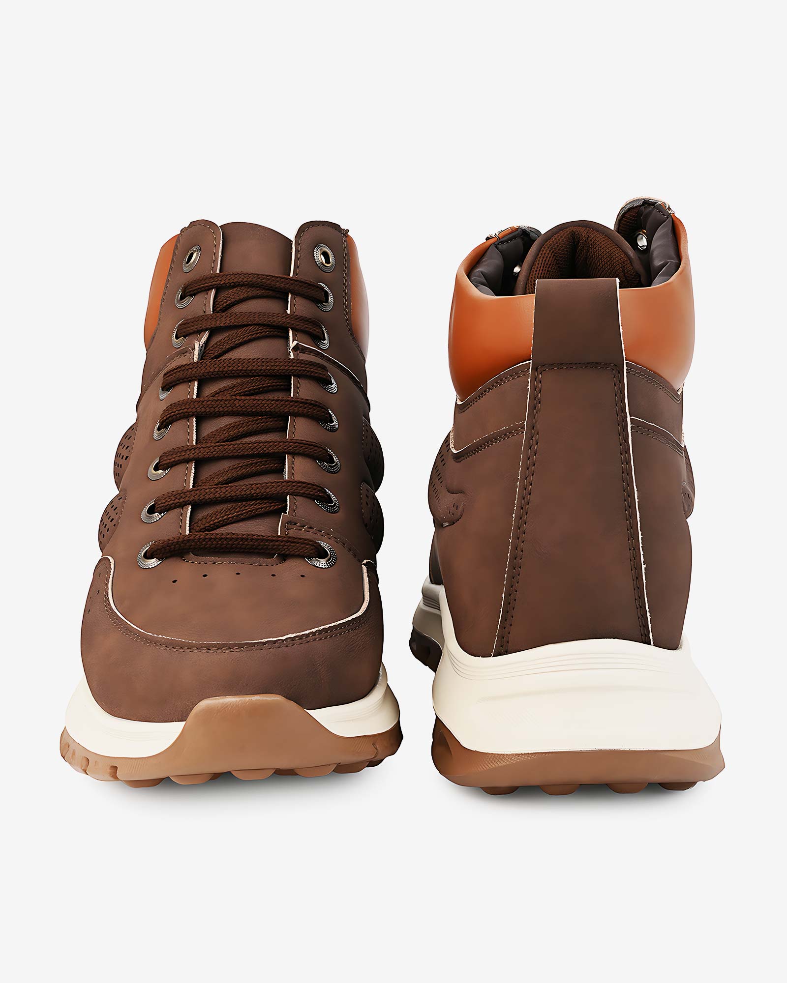 Elevora Bolt Height Increasing Sneakers – Brown