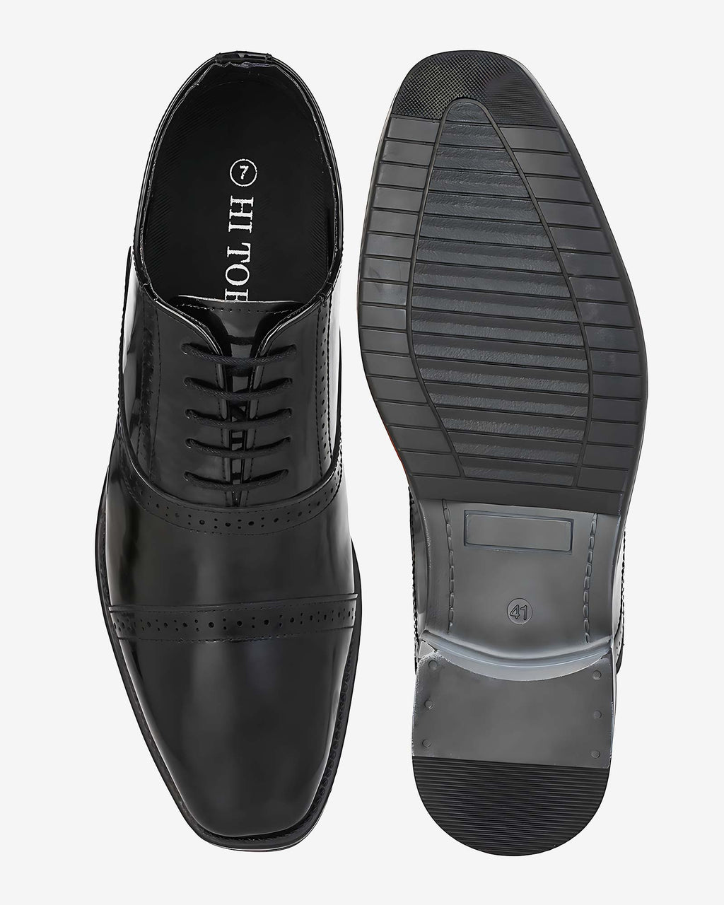 Marqel Height Increasing Formal Shoes - Black