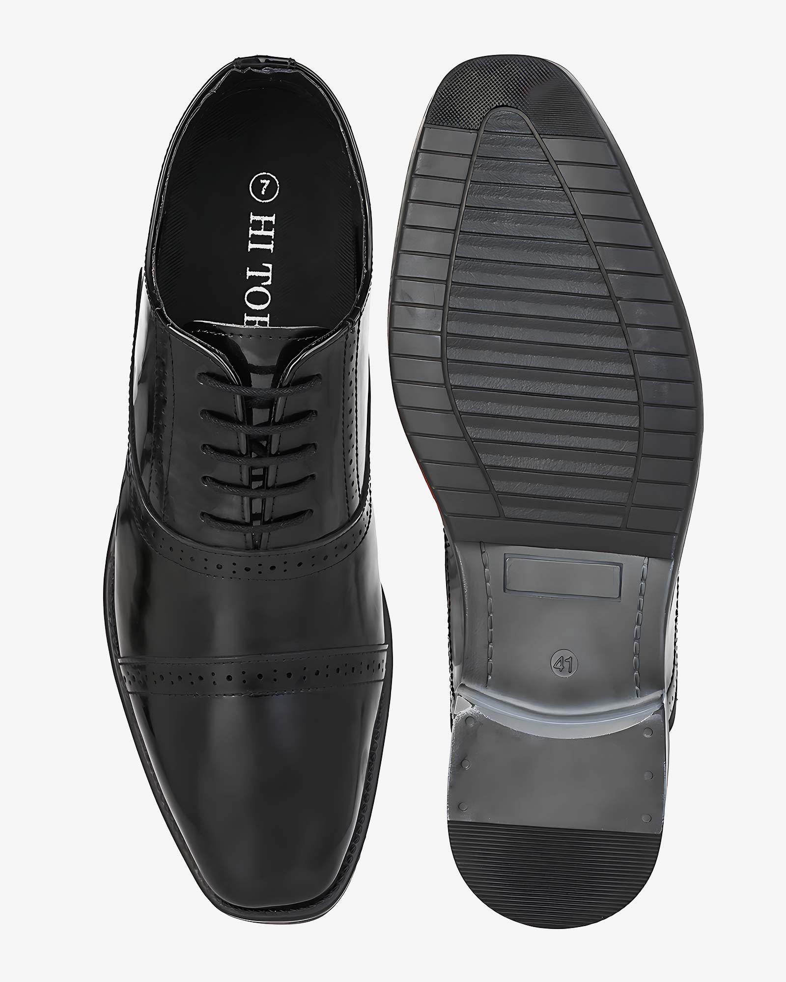 Marqel Height Increasing Formal Shoes - Black