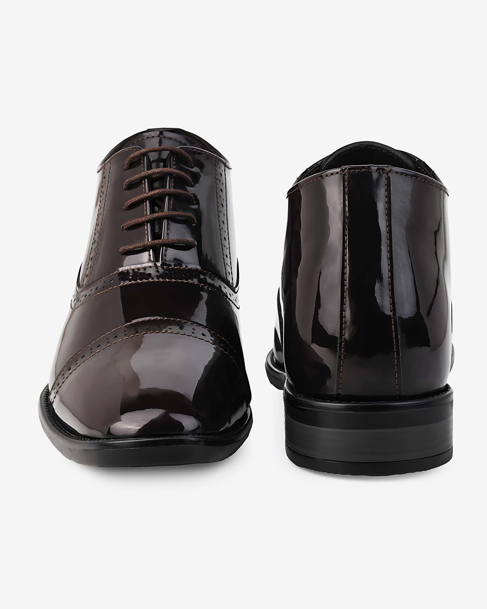 Marqel Height Increasing Formal Shoes - Brown