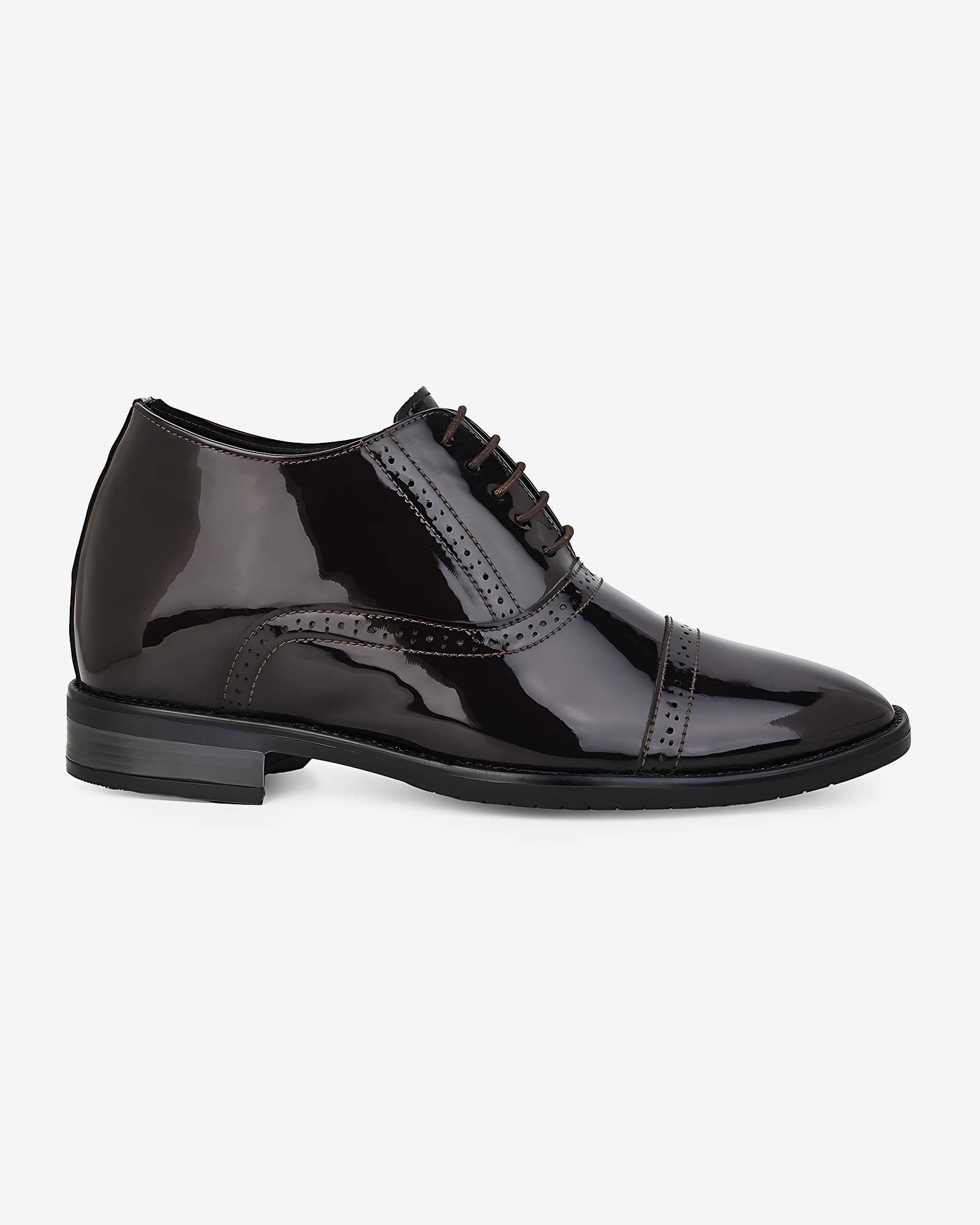 Marqel Height Increasing Formal Shoes - Brown