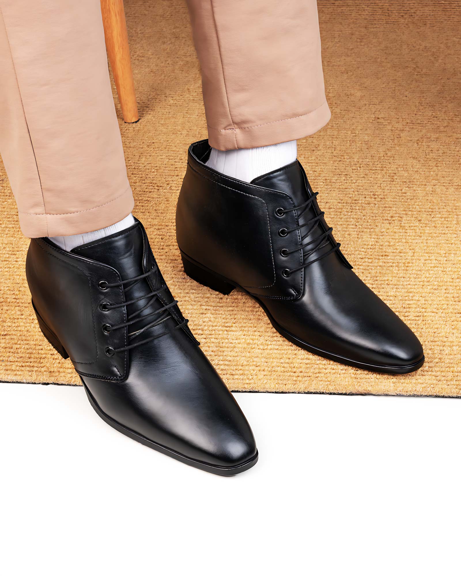 Rysor Height Increasing Formal Shoes - Black