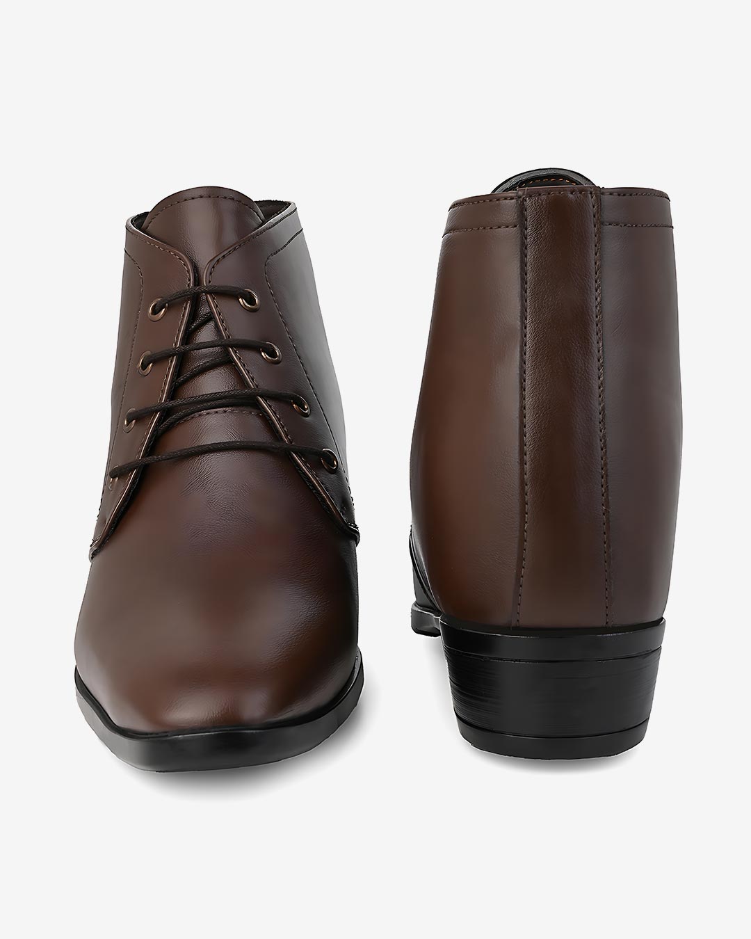 Rysor Height Increasing Formal Shoes - Brown