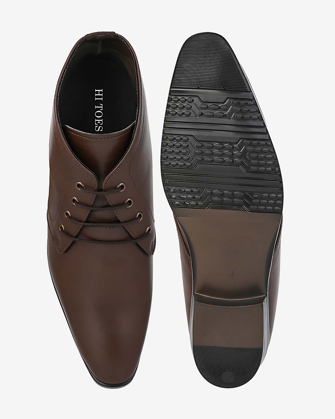 Rysor Height Increasing Formal Shoes - Brown