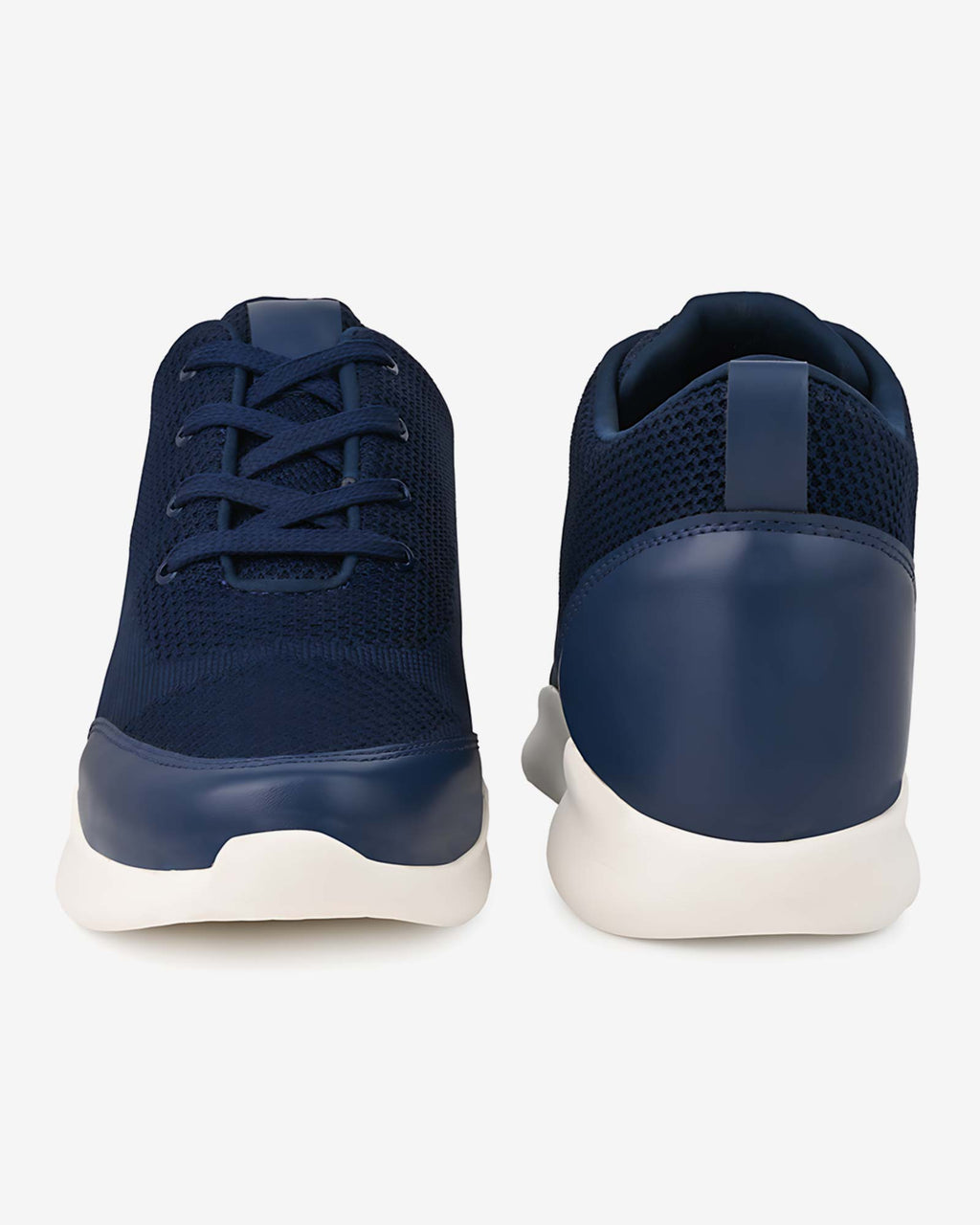 Front and back angles of Hitoes Strym blue height increasing shoes