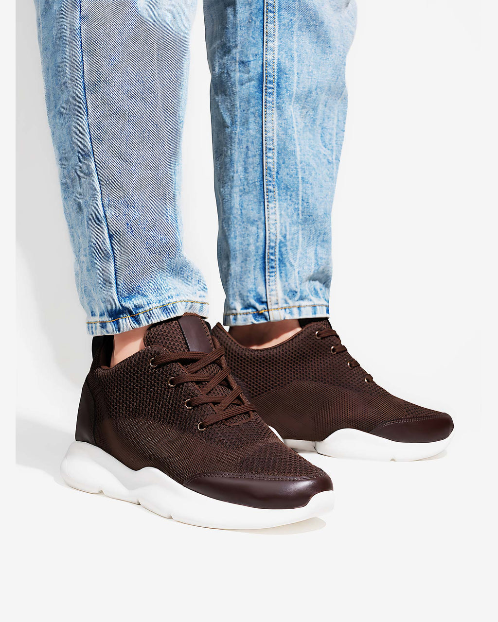 Strym Height Increasing Shoes - Brown