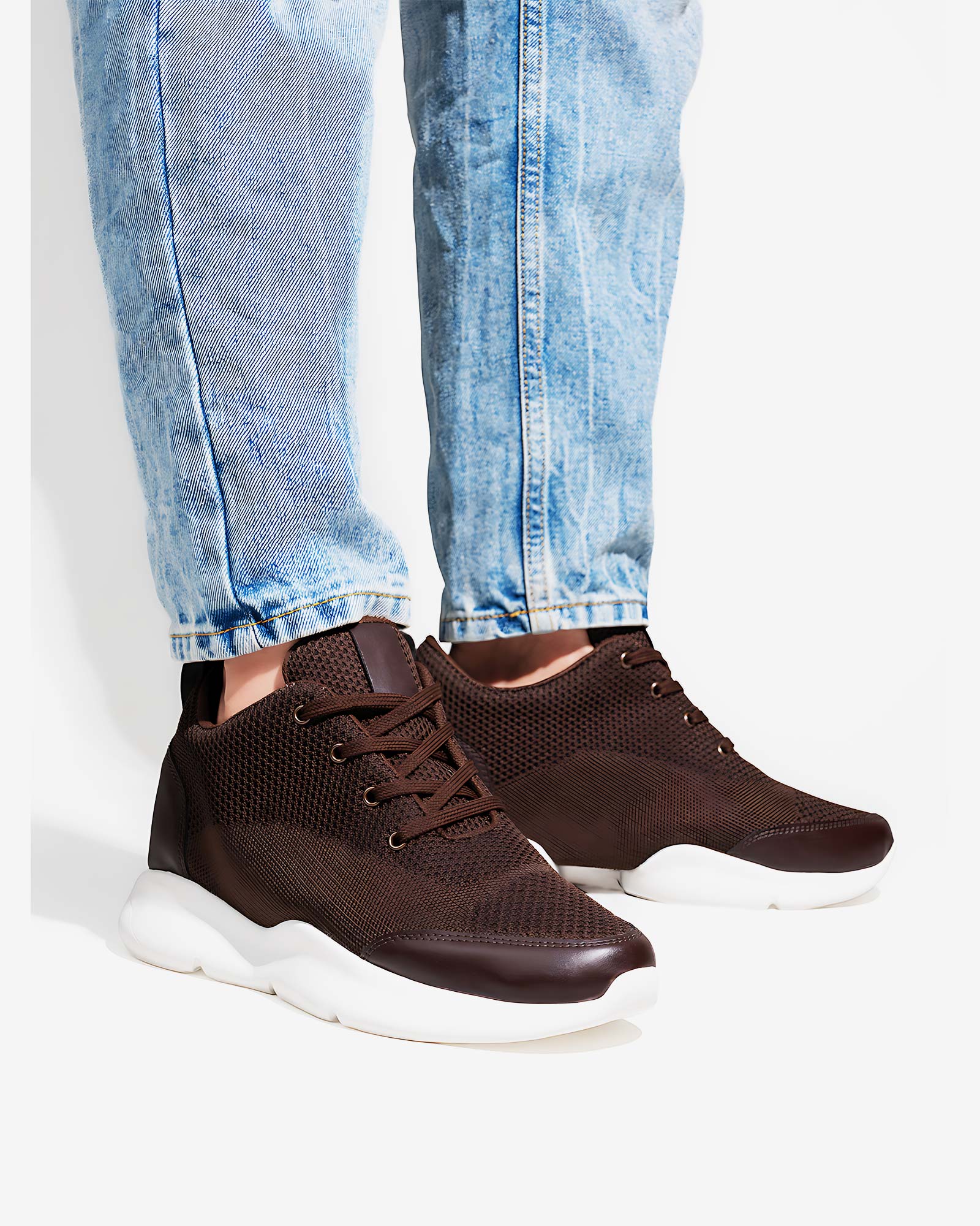 Strym Height Increasing Shoes - Brown