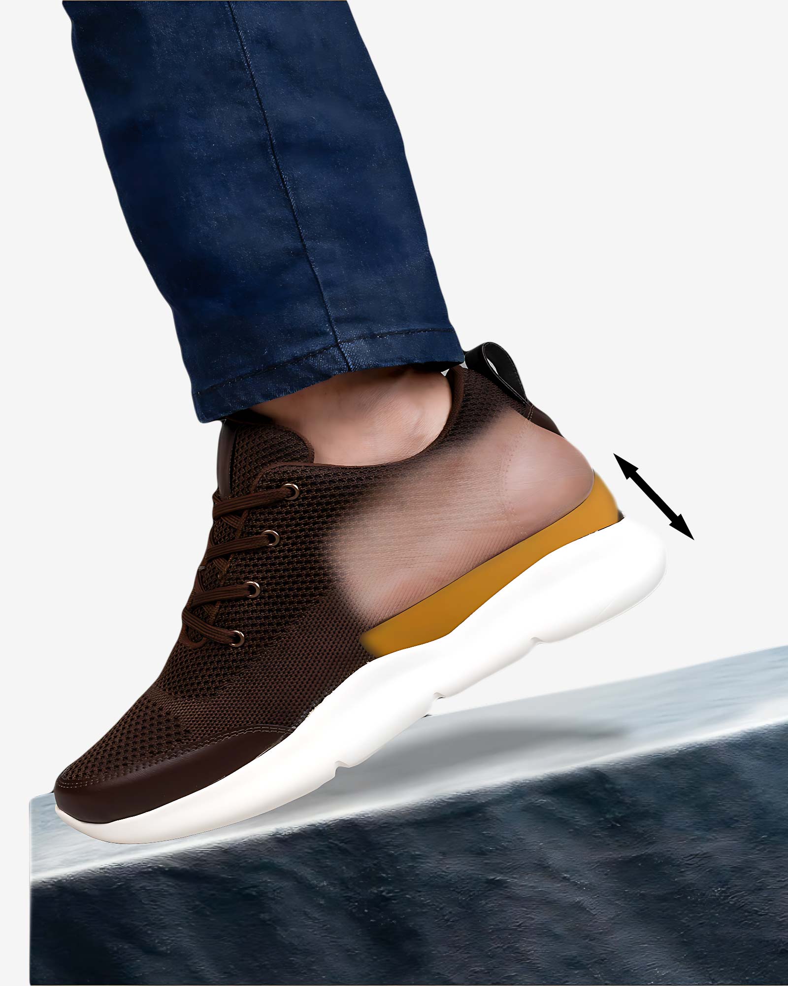 Strym Height Increasing Shoes - Brown