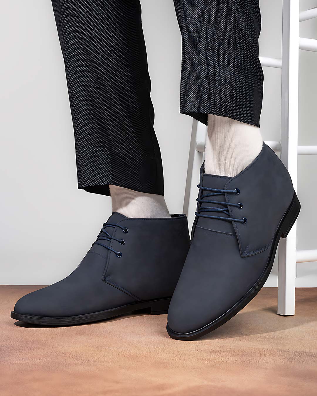 Vinturo Chukka Height Increasing Boots - Blue