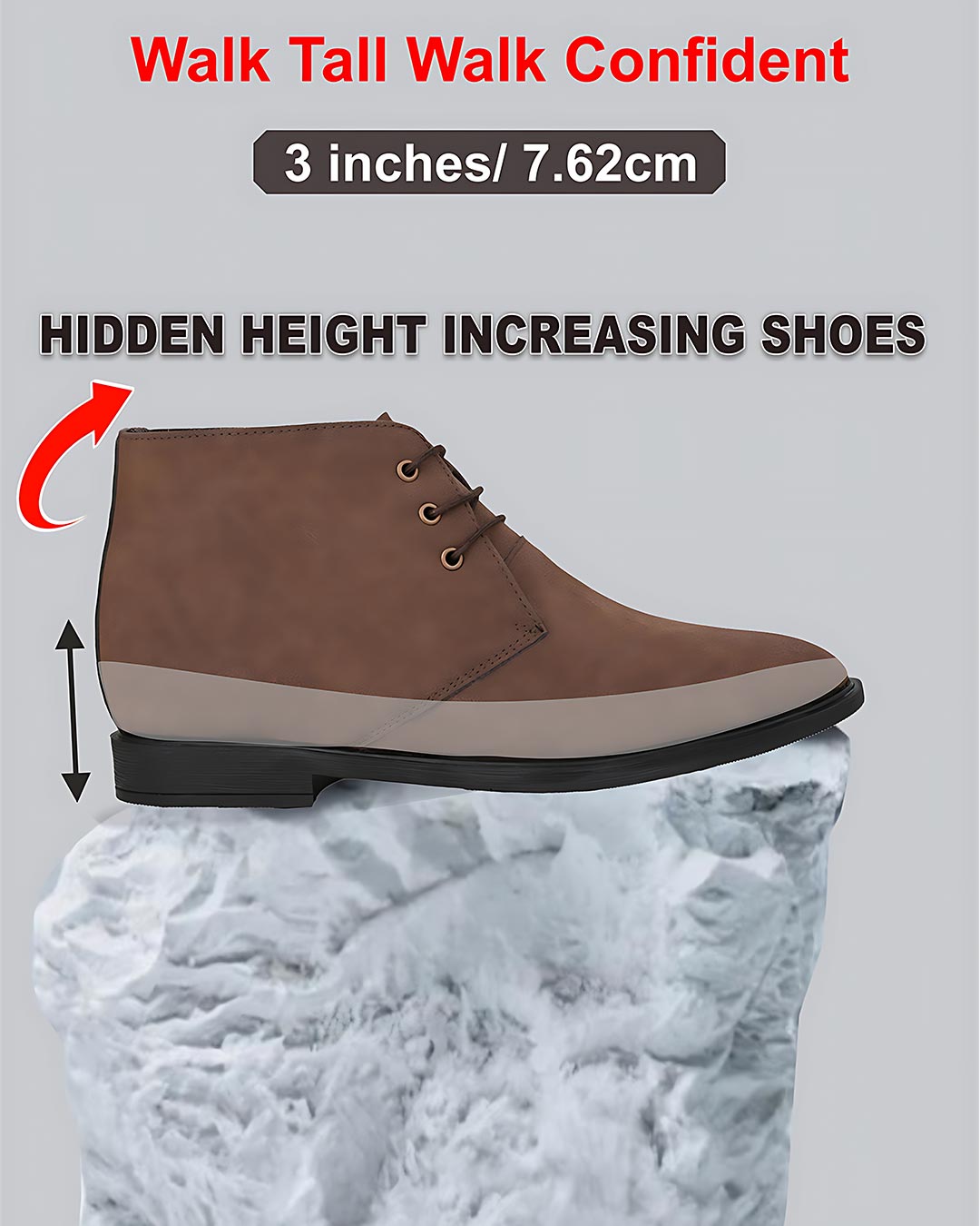 Vinturo Chukka Height Increasing Boots - Brown