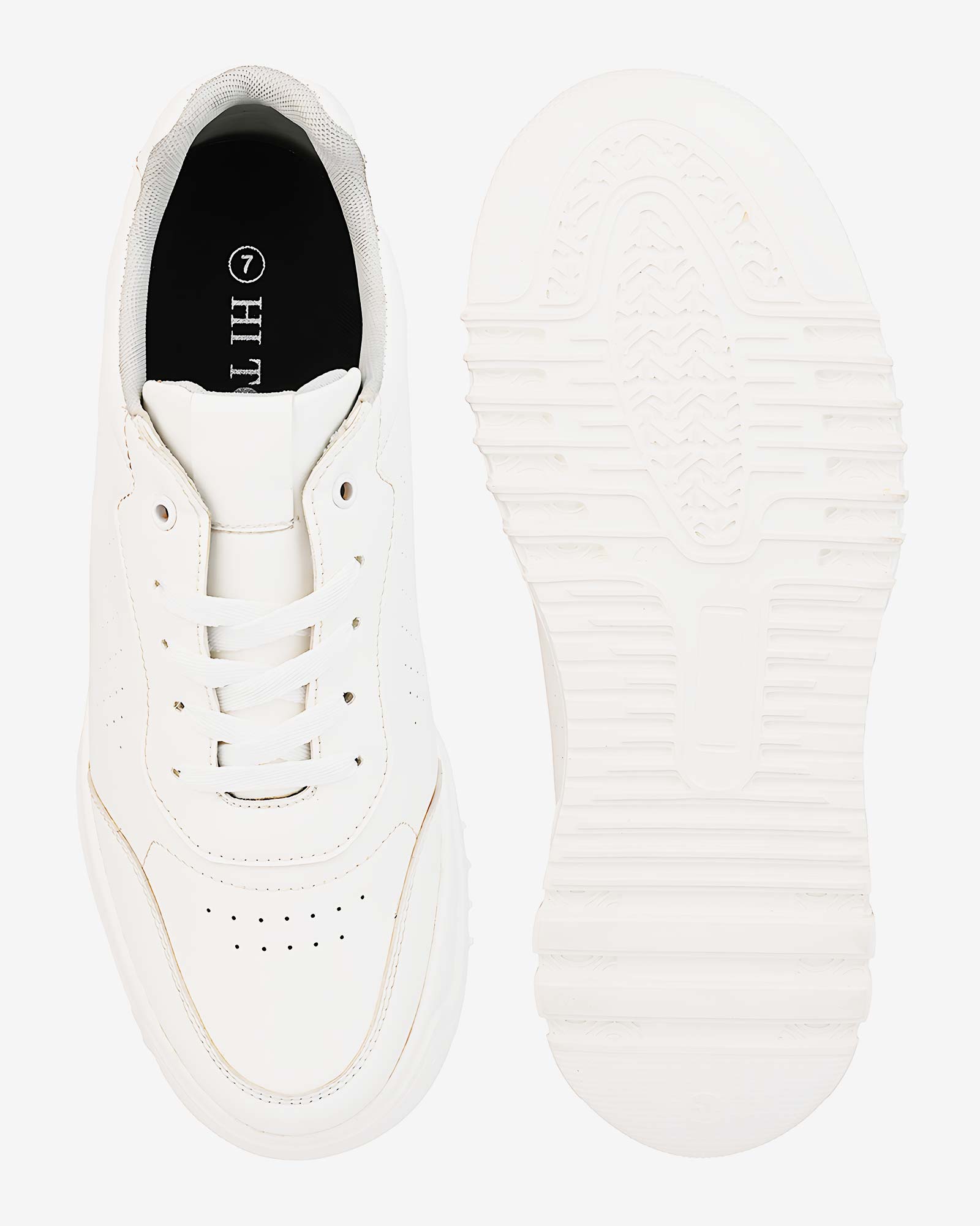 Zyft Classic Height Increasing Sneakers – White