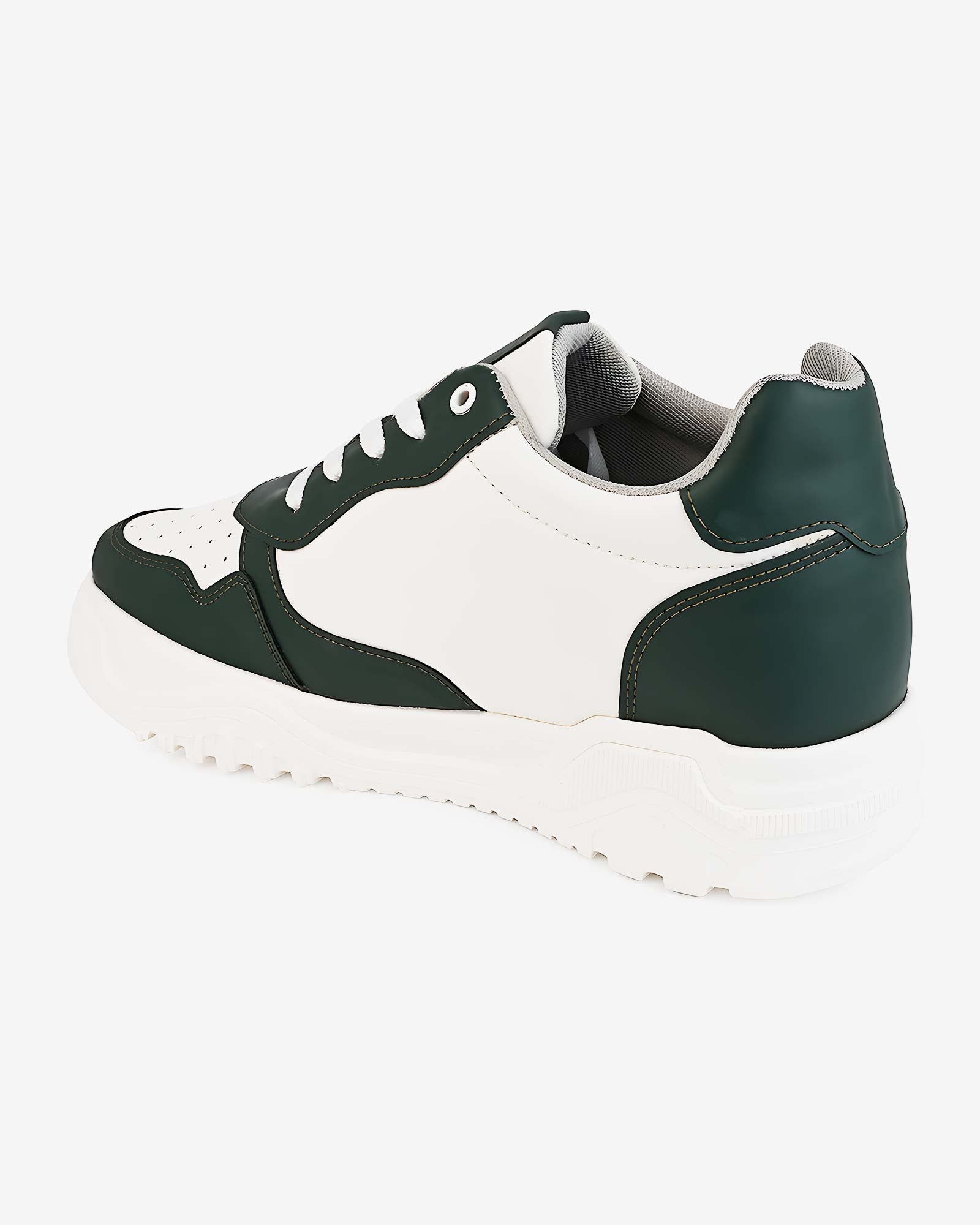 Zyft Vibes Elevator Sneakers – Green & White